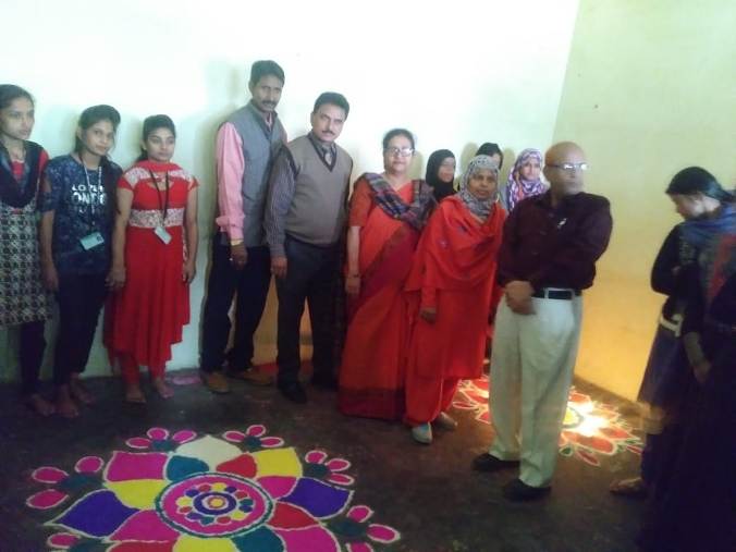 Rangoli Competition organized by the Department of Home Science