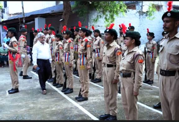 Guard of Honour by NCC Cadets to Principal