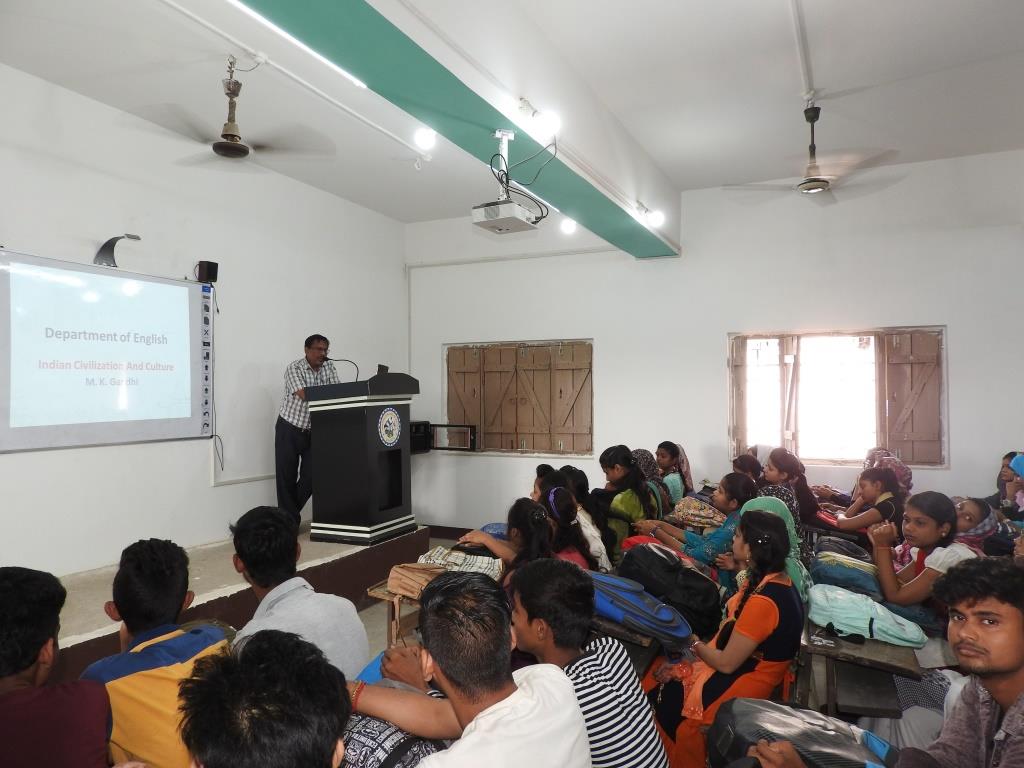 Students of English Deptt. in Smart Class